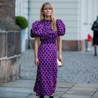 Kleider für Hochzeitsgäste Streetstyle mit Kleid