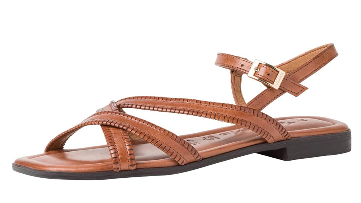 Braune Sandale