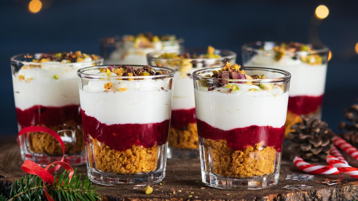 Weihnachtliche Dessert-Ideen Dessert im Glas