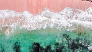 Pinker Sandstrand