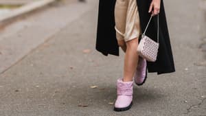 Veronika Heilbrunner Streetstyle rosafarbene Boots