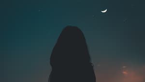 Frau und Mond