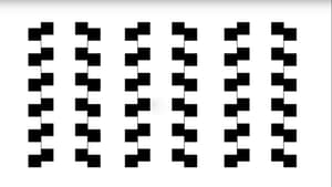 Optische Täuschung schiefe Quadrate