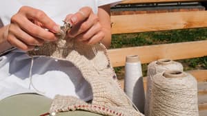 Tasche wird gehäkelt