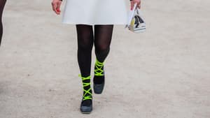 Grece Ghanem mit Strumpfhose