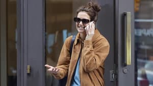 Katie Holmes in Mango Lederjacke