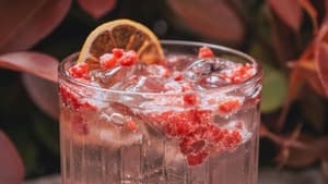 Himbeer Bowle im Glas