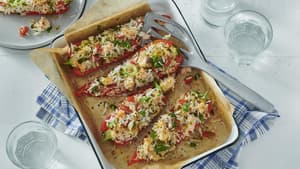 Gefüllte Spitzpaprika mit Lachs