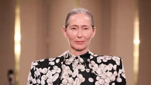 Balmain Model mit grauem Haar