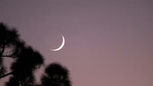 Himmel mit Sichelmond