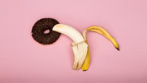 Banane in Donut