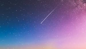 Sternschnuppe am Himmel