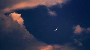 Nachthimmel mit Neumond