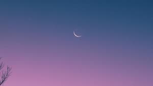 Abendhimmel mit Mond