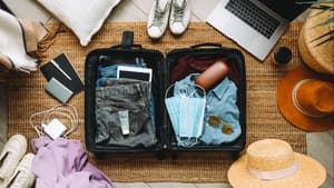 Ein gepackter Koffer