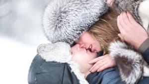 Paar hat Sex im Schnee
