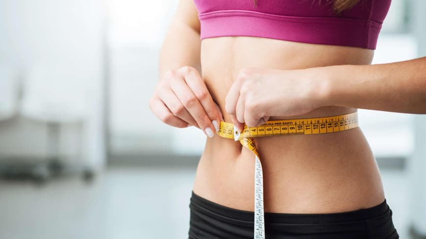Frau Bauch Maßband