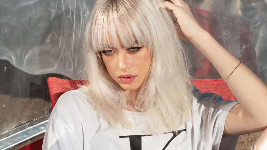 Frau blond