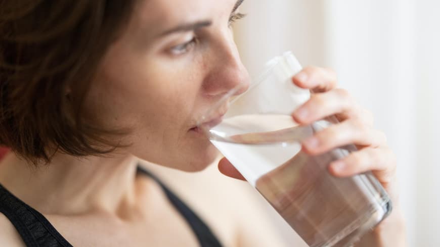 Zu viel Wasser trinken 