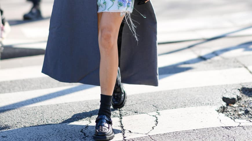 Loafers mit Kleid