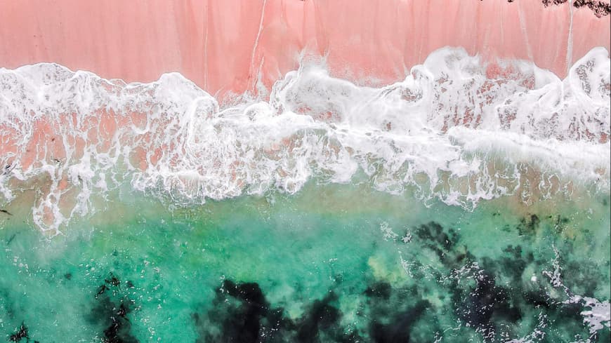 Pinker Sandstrand