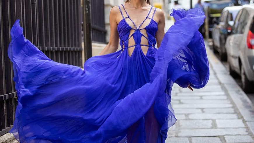 Kleid blau Chloe Lecaruex
