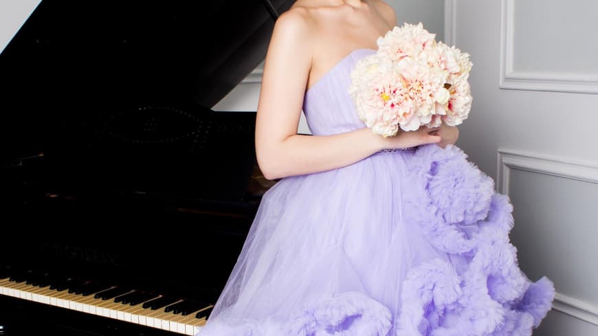 Kleid in Flieder