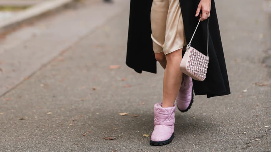 Veronika Heilbrunner Streetstyle rosafarbene Boots
