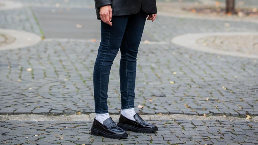 Streetstyle Skinny Jeans Loafer