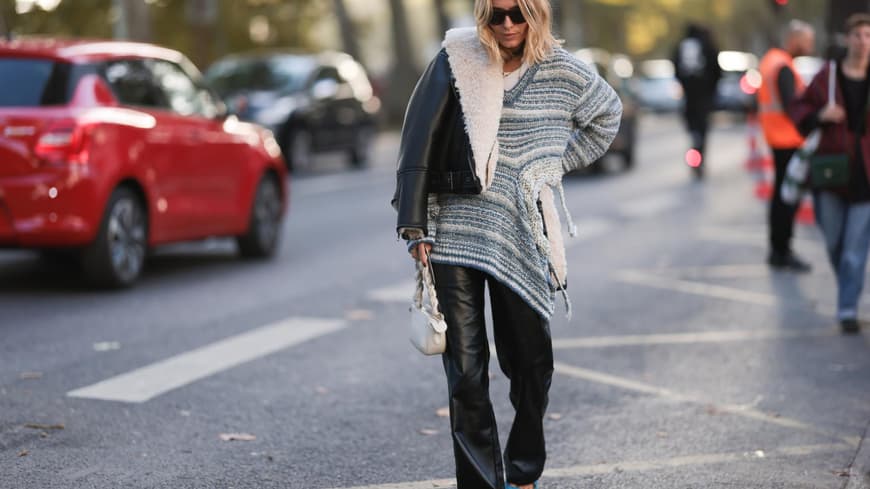 Streetstyle-Outfit mit Lederhose 