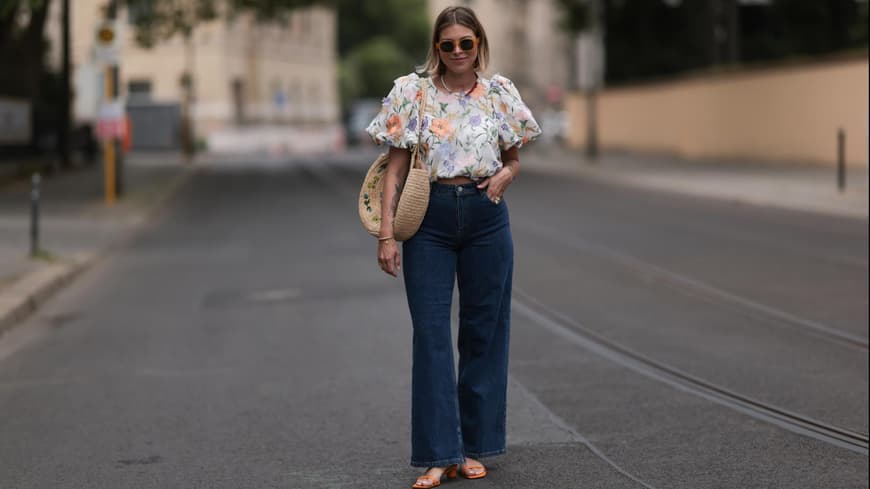 Streetstyle: Sandale mit Blockabsatz