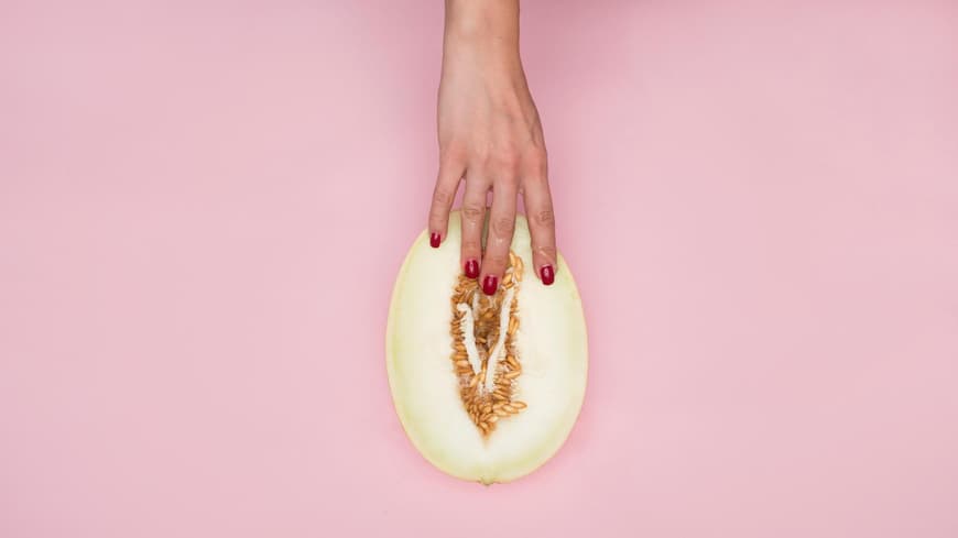 Hand Honigmelone