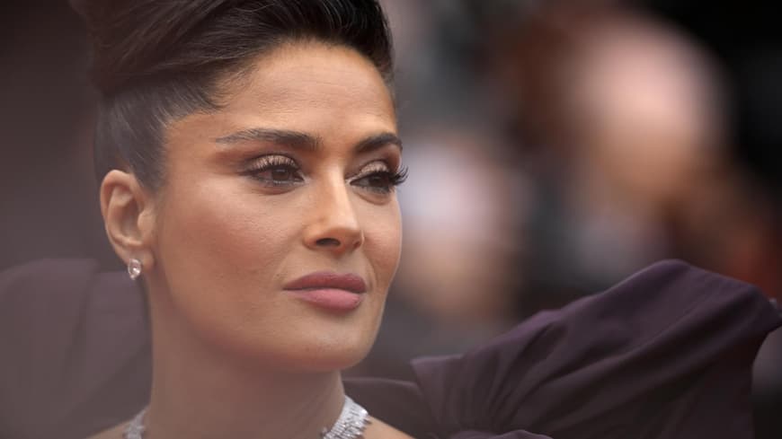 Salma Hayek auf dem roten Teppich zu "Killers Of The Flower Moon" während der Cannes Filmfestspiele im Palais des Festivals im May 2023