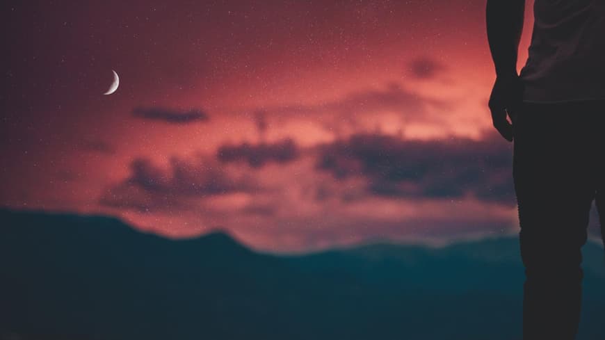 Sternzeichen Nacht Mond 