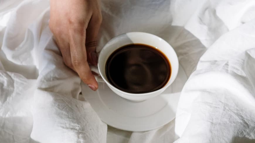 Kaffee im Bett
