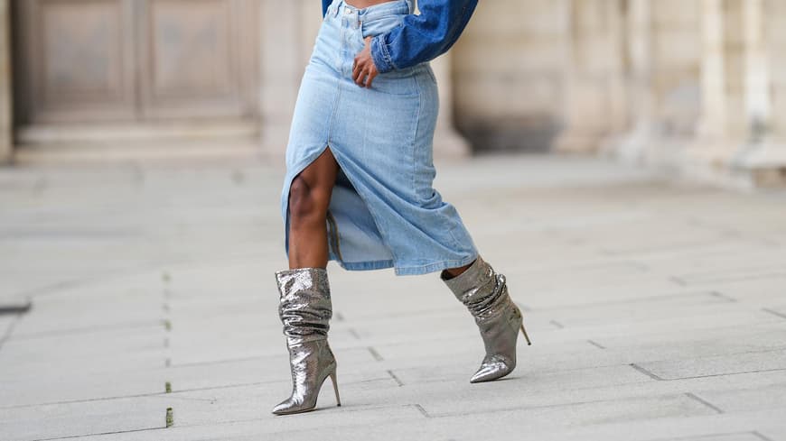 Emilie Joseph in Slouchy Boots