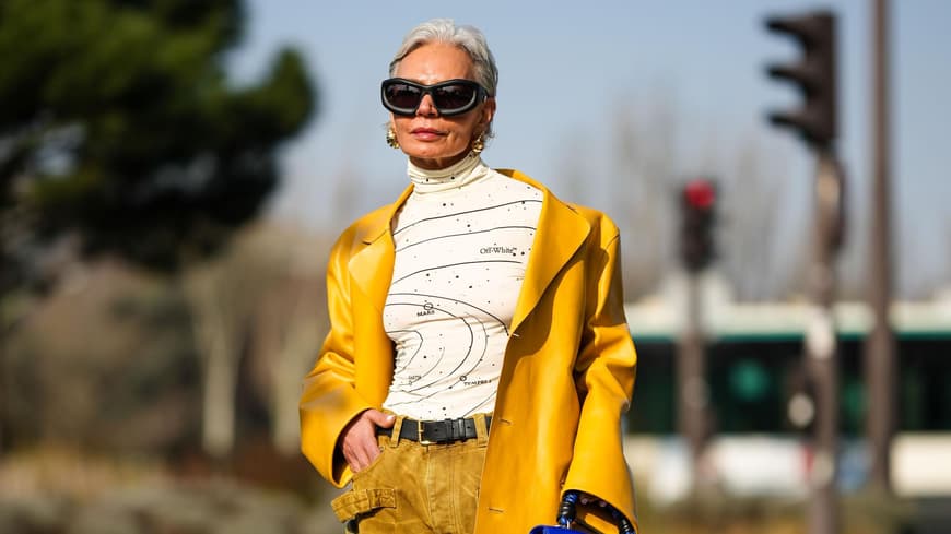Grece Ghanem in einem gelbem Look
