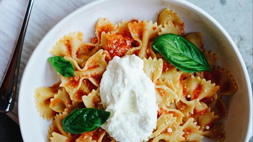 Pasta mit Spinat und Tomaten