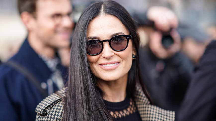 Demi Moore lange Haare