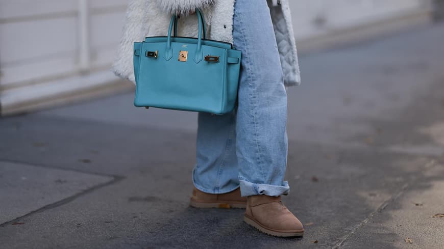 Ugg Boots kombiniert zur Wide Leg Jeans