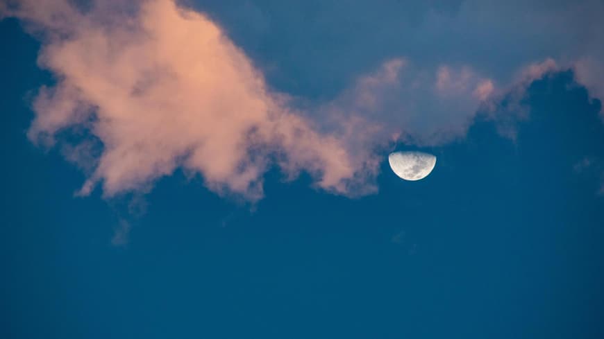 Mond am Himmel