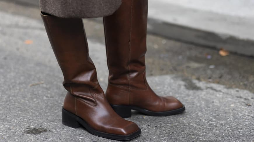 Lederstiefel in braun