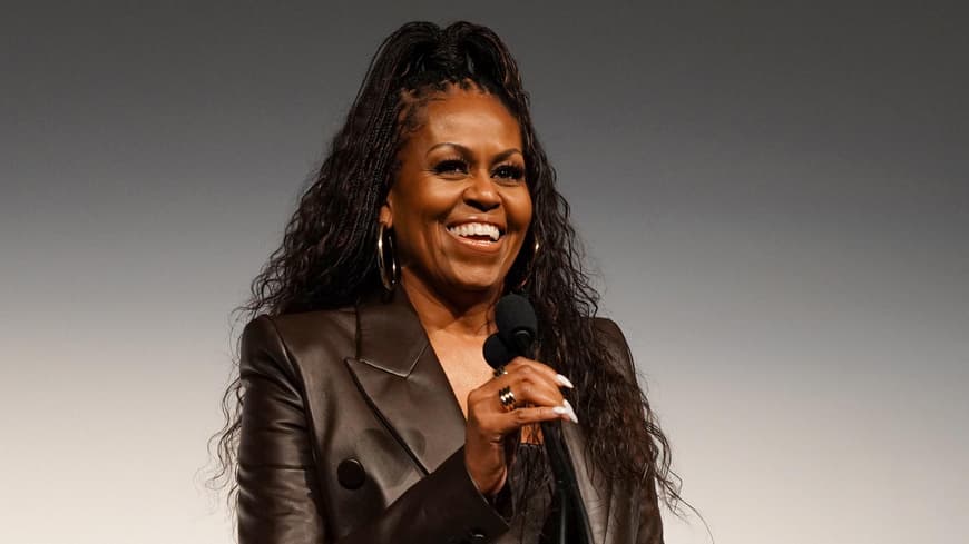 Michelle Obama hält eine Rede