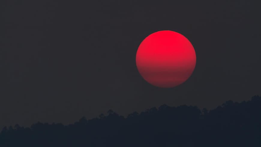 Pinker Mond