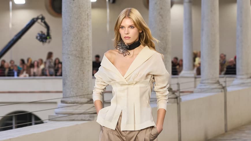 Model auf der Fashion Week