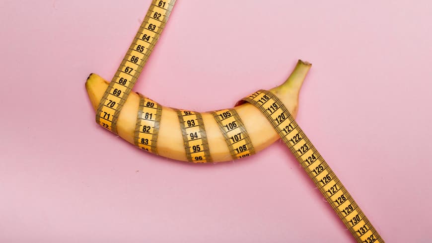Banane mit Maßband