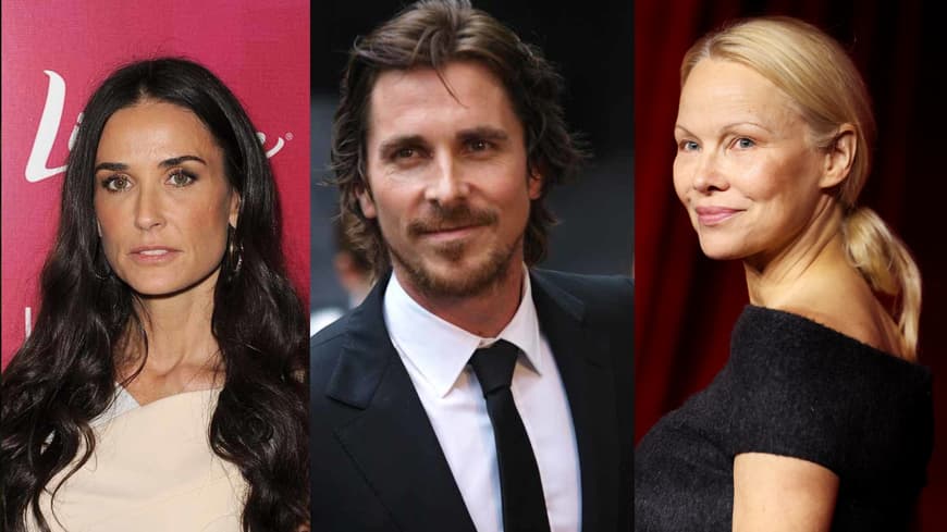 Demi Moore, Christian Bale und Pamela Anderson