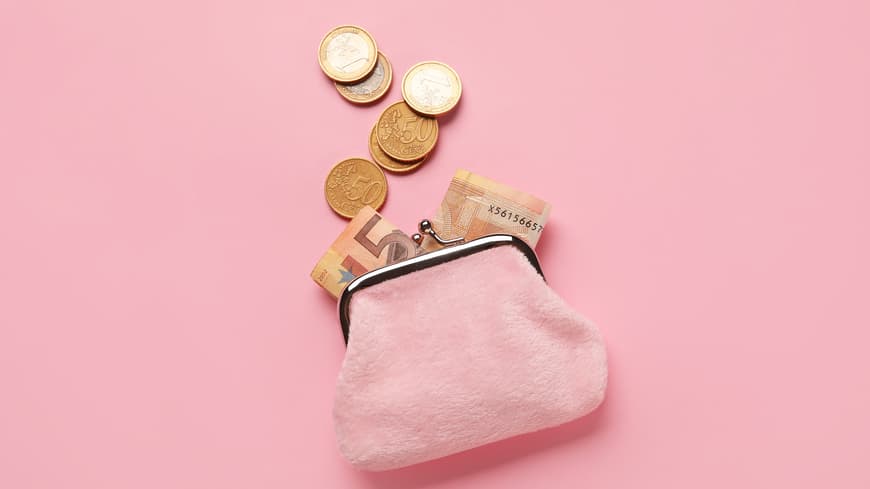 Geldbeutel mit Geld