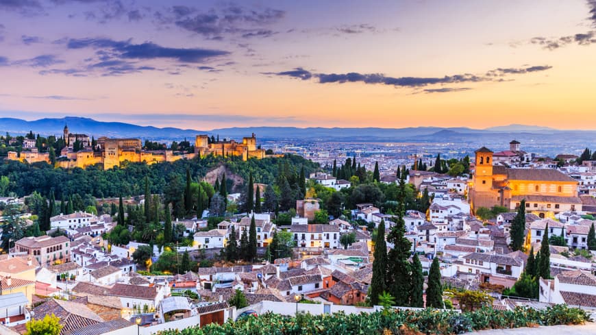 Spanische Stadt Granada