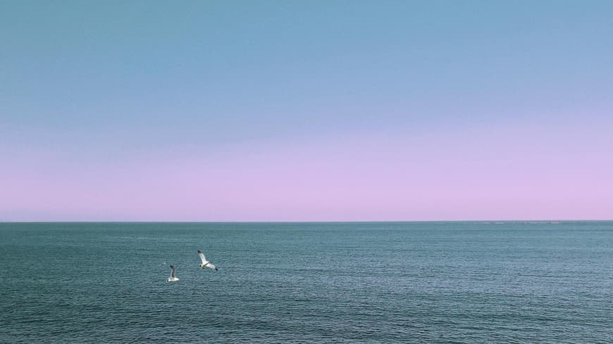 Abendhimmel über dem Meer